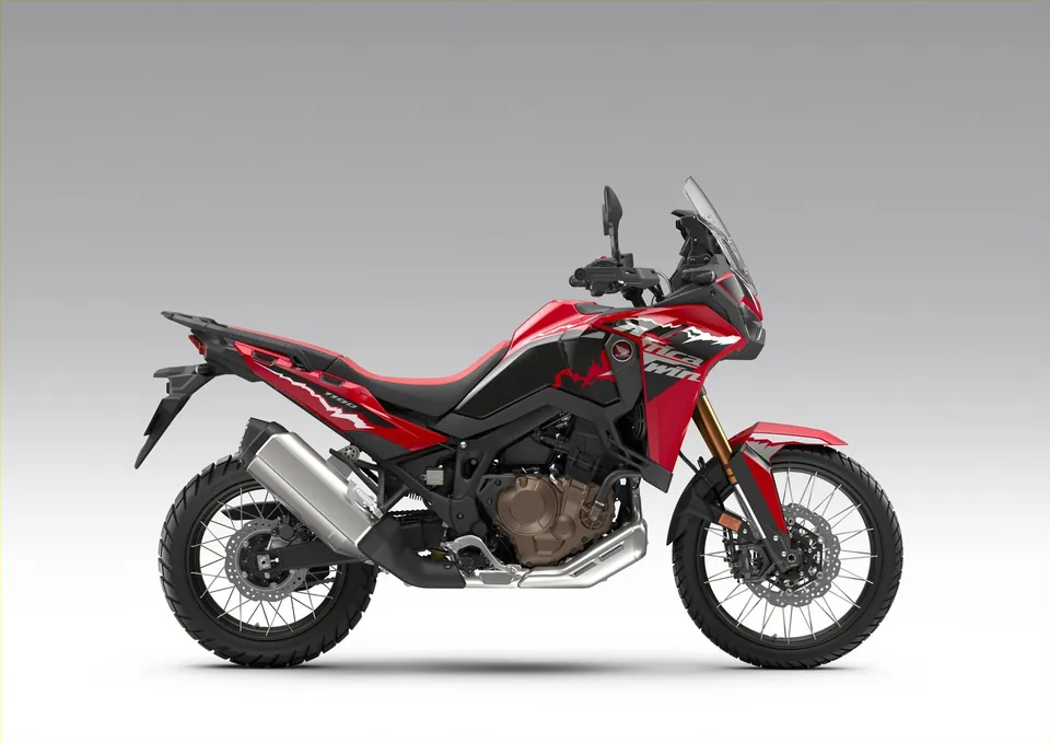 Honda Africa Twin CRF1100L Adventure-Motorrad in der Seitenansicht